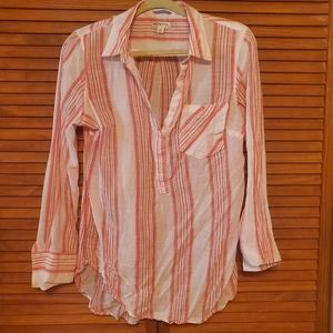 Merona Size XL Sheer Collared Shirt